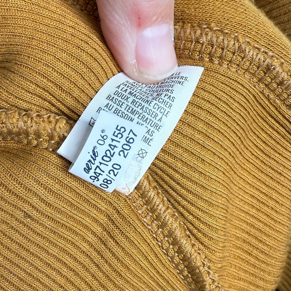 Aerie Coziest Crew Sherpa Velour Oversized Side Slit Sweatshirt Size M - Picture 8 of 11
